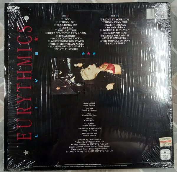 Eurythmics - Live PAL LASERDISC
