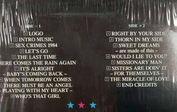 Eurythmics - Live PAL LASERDISC