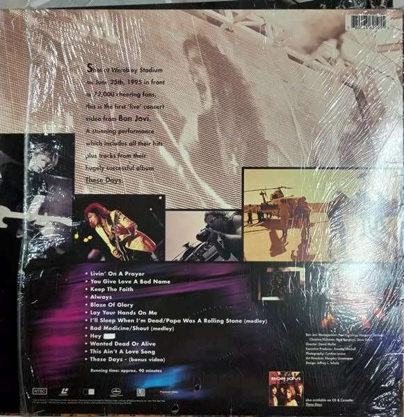 Bon Jovi - Live from London LASERDISC