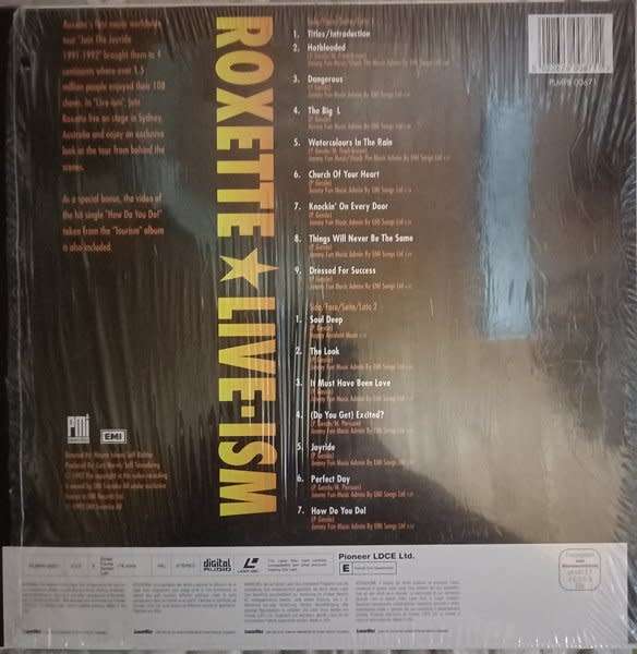 Roxette - Live-Ism LASERDISC