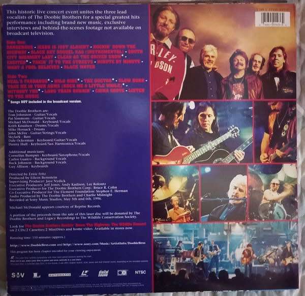 The Doobey Brothers - Rockin` Down The Highway (The Wildlife Concert) LASERDISC