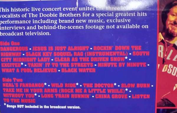 The Doobey Brothers - Rockin` Down The Highway (The Wildlife Concert) LASERDISC