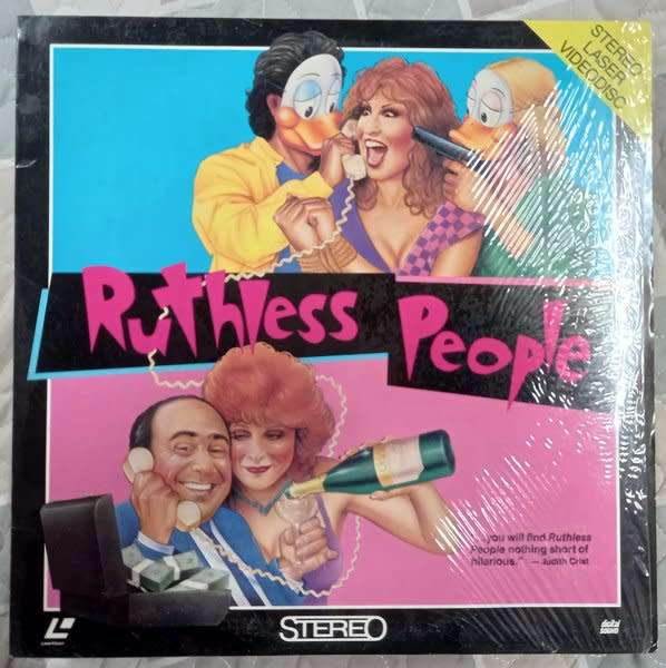 Ruthless People LASER DISC (Bette Midler, Danny DeVito)