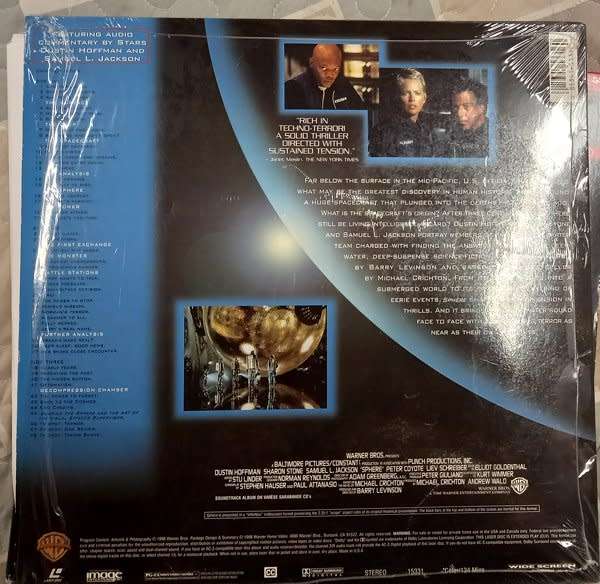Sphere - Laser Disc (Dustin Hoffman, Sharon Stone, Samuel L Jackson)