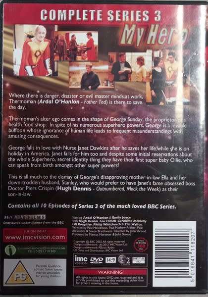 My Hero - Seasons 1, 2 and 3. DVD bundle (Ardal O`Hanlon)