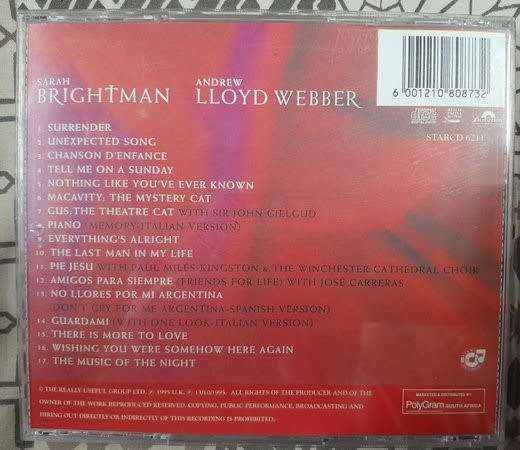 Sarah Brightman - 6CD + 1DVD bundle
