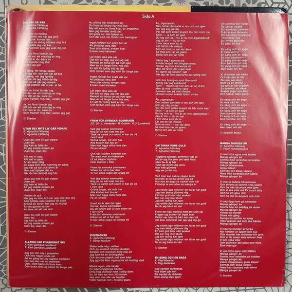 Agnetha Faltskog - Tio Ar Med Agnetha LP (ABBA)