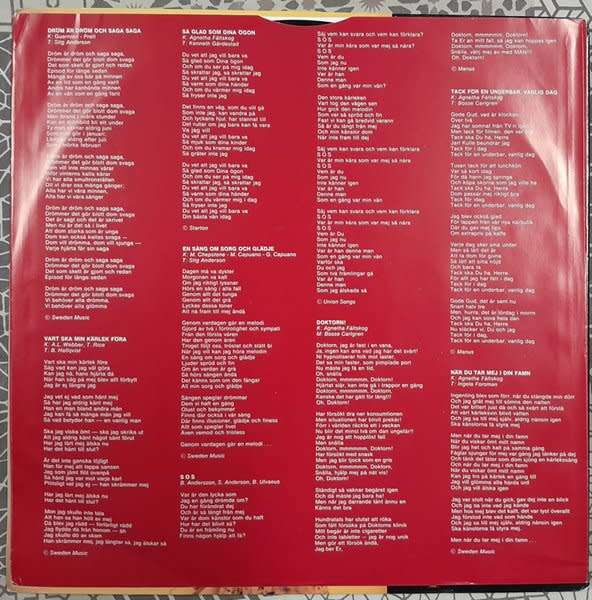 Agnetha Faltskog - Tio Ar Med Agnetha LP (ABBA)