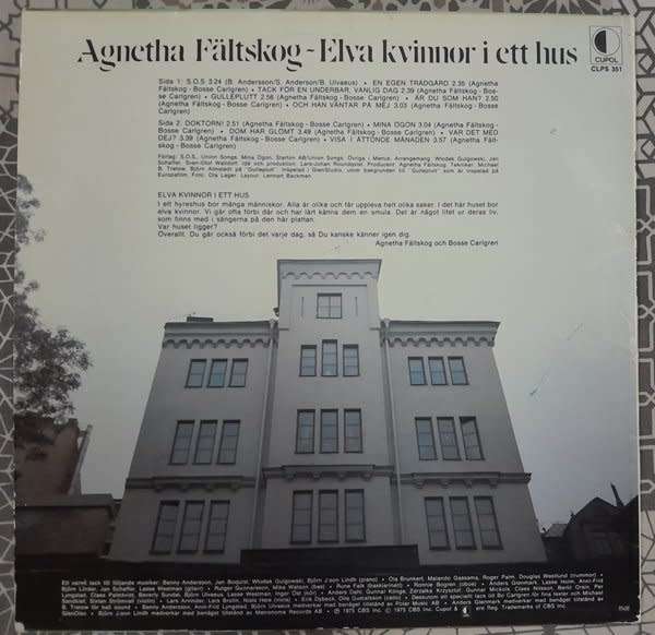 Agnetha Faltskog - Elva Kvinnor I Ett Hus LP (ABBA)