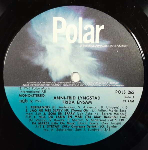 Frida - Ensam LP (ABBA)