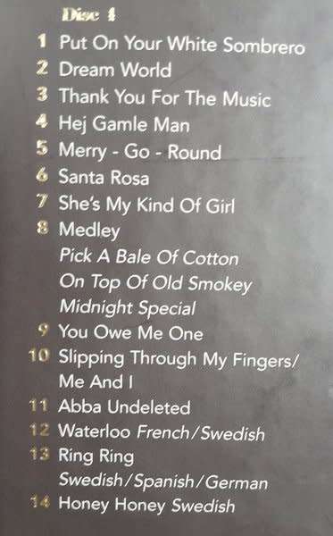 ABBA - Thank You For The Music 4CD box