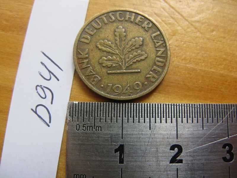 GERMANY - FEDERAL REPUBLIC 1949F 5 PFENNIG.