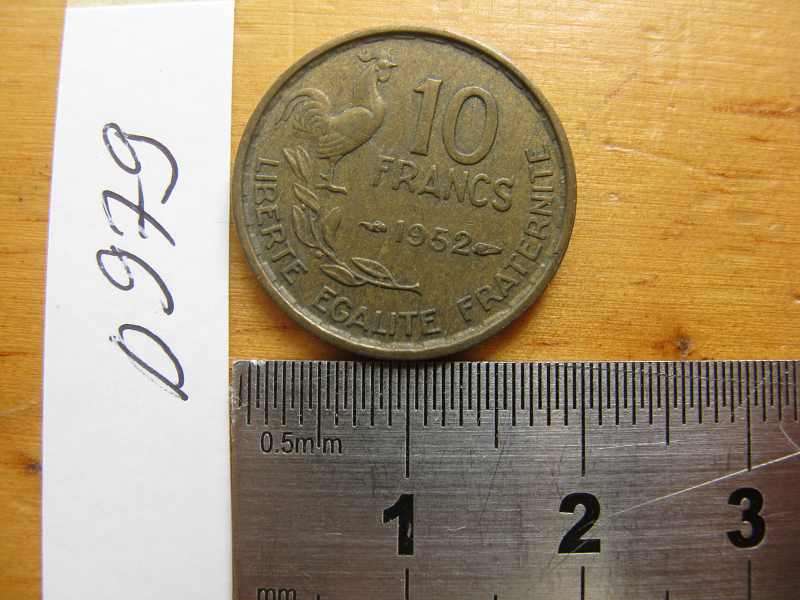 FRANCE 1952 10 FRANCS.