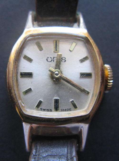 SWISS ORIS 7 JEWELS TOP GOLD PLATED SHOCK RESISTANT CAL 440 KIF.