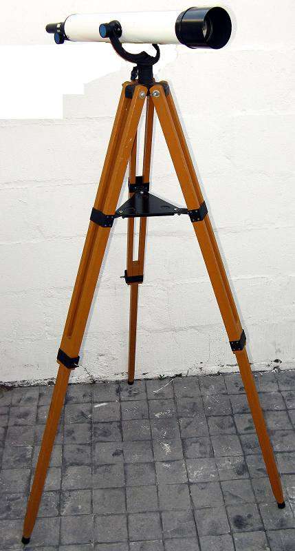 JAPAN,TOWA TELESCOPE & WOODEN TRIPOD.30X-90X60mm ZOOM TELESCOPE COATED.TRIPOD MIN 75cm\MAX 134cm.
