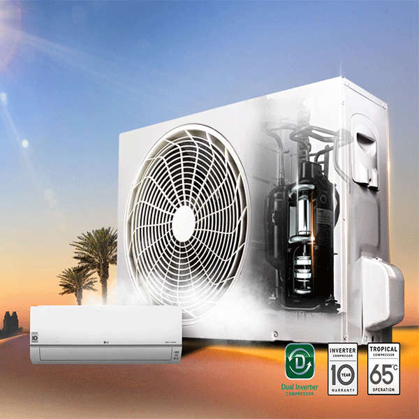 LG Dualcool Inverter 12000 BTU Wall Split Air Conditioner
