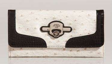 GUESS Nixa ID Organizer Purse, STONE MULTI