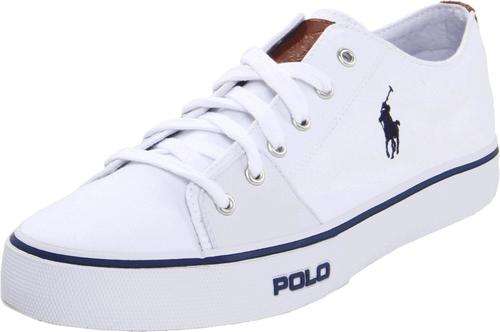 Polo Ralph Lauren Men's Cantor Low Sneaker - White (Size 10) - ***Free Delivery***