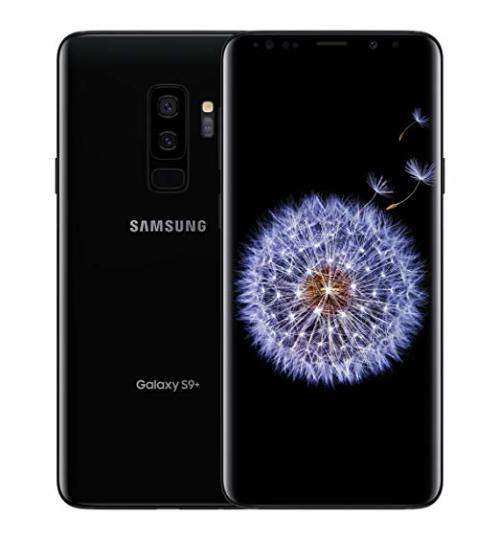 Samsung S9 PLus 128GB/6GB Midnight Black with Clear View Standing Cover