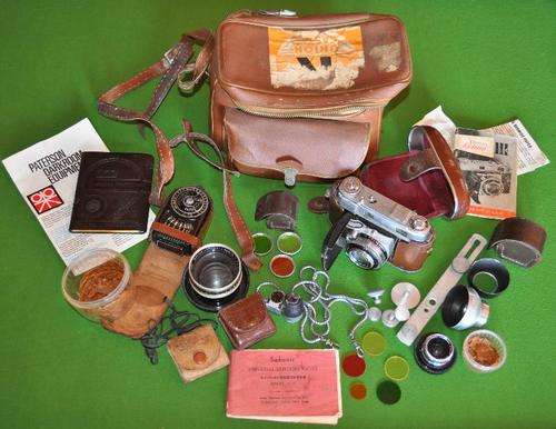 Vintage Kodak Retina 111c Camera & Accessories.