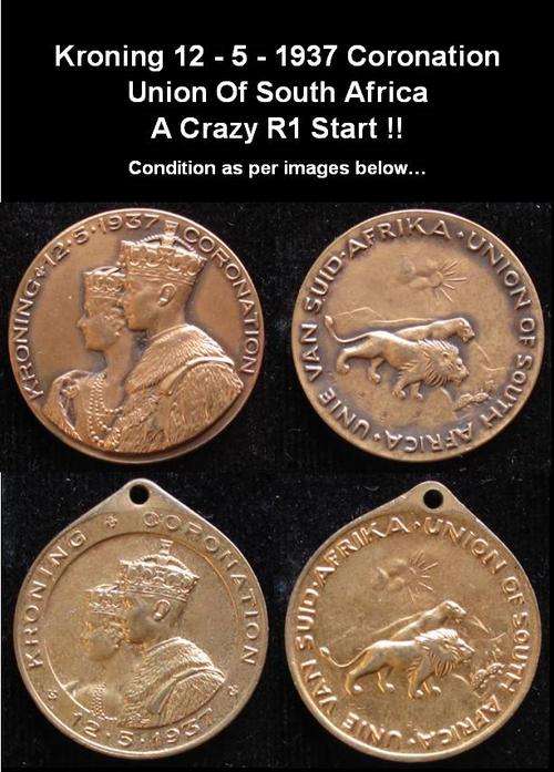 KRONING 12 - 5 - 1937 CORONATION UNION OF SOUTH AFRICA