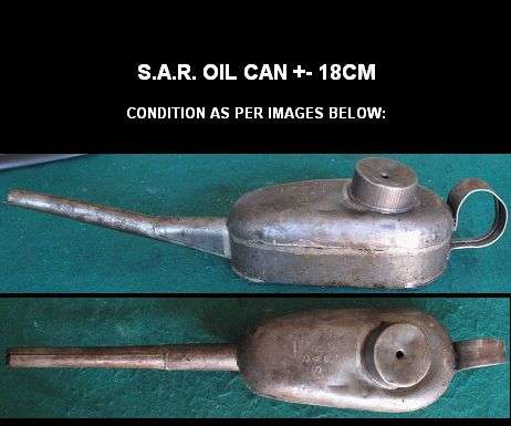 VINTAGE SOUTH AFRICAN OIL CAN (STAMPED) - VERY COLLECTABLE - #8
