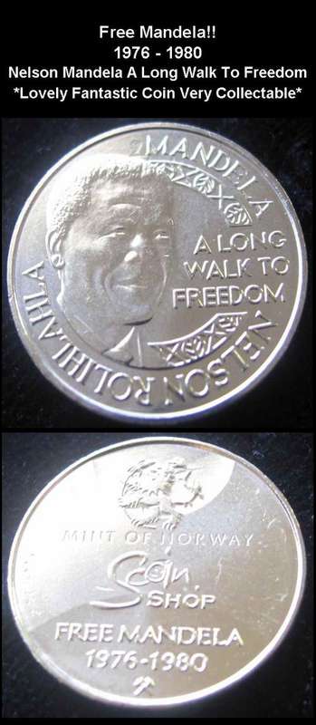 ****FREE MANDELA 1976 - 1980 A LONG WALK TO FREEDOM GOLD PLATED****