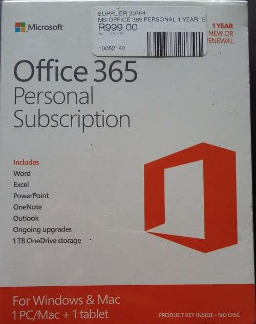 MICROSOFT OFFICE 365 PERSONAL (NEW ) **** LOW LOW SHIPPING *****