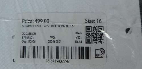 Ladies Foschini Shimmer Twist Bodycon Dresses + FREE GIFT WORTH R200