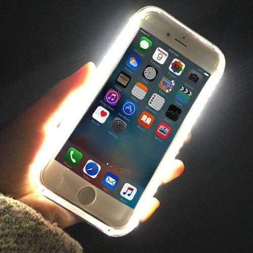 NEW APPLE IPHONE 6/ 6S /6S PLUS LED SELFIE LIGHT PROTECTIVE CASE +  FREE GIFT WORTH R200