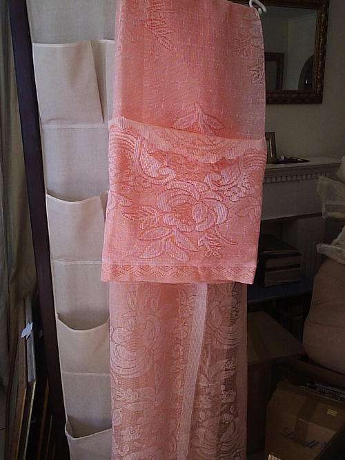 Peach Lace Curtains