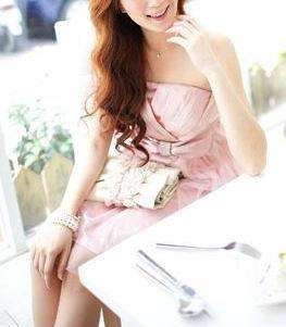 *Fashion Tokyo* Elegant Strapless Cocktail Dress