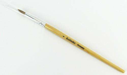Kolinsky Acrylic Brush No # 4 for acrylic nails