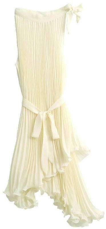 *Fashion Tokyo* Elegant Sleeveless Pleated Chiffon Dress
