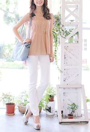 *Fashion Tokyo* Elegant Chiffon High-low Pleated Vest