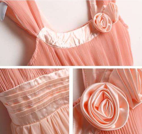 *Fashion Tokyo* Elegant Sleeveless Flora Dress-Pink