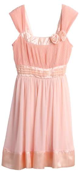*Fashion Tokyo* Elegant Sleeveless Flora Dress-Pink