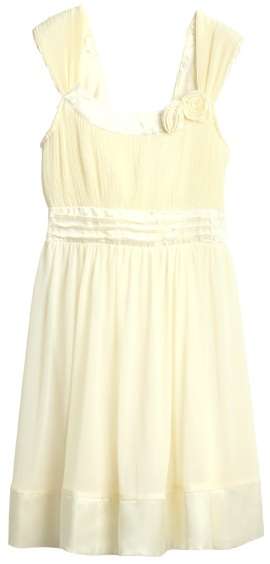 *Fashion Tokyo* Elegant Sleeveless Flora Dress-White
