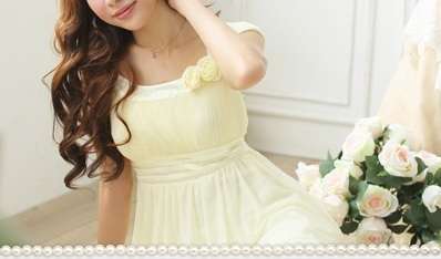 *Fashion Tokyo* Elegant Sleeveless Flora Dress-Almond