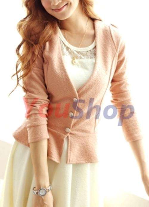 *Fashion Tokyo* Elegant Blazer-Pink
