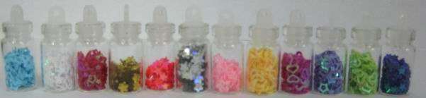 Nail Art with 12 bottles of different designs