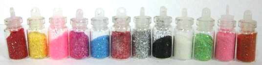 Nail Art with 12 bottles of different designs