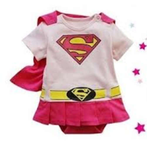 Supergirl Rompers / Playsuits - available in size 0 - 6 MONTHS