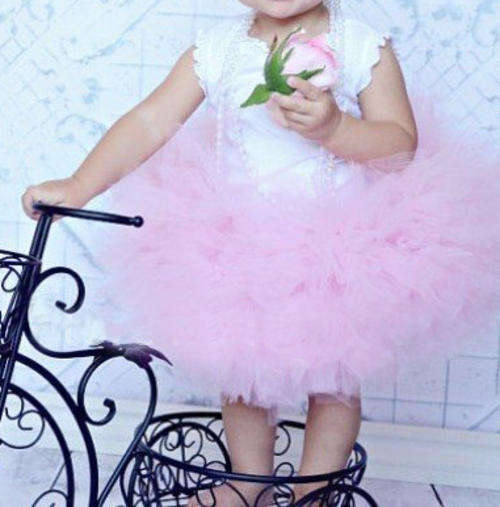 Lollipop Tutu Skirt - baby pink colour - sizes 0 - 6 and 6 - 12 months; 1 - 2 , 2 - 3 and 3 - 4years
