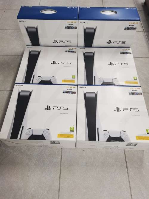 Sony PlayStation 5 Console With 5 Games-White- Brand New Sealed