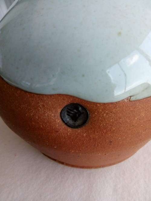 ANDREW WALFORD VASE WITH DRIP GLAZE EFFECT