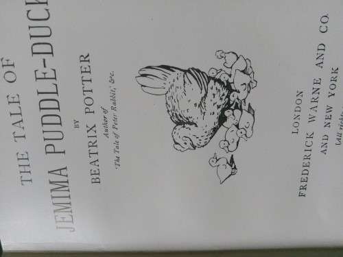 2 X BEATRIX POTTER FIRST EDITIONS - PUBLISHED 1905 AND 1908