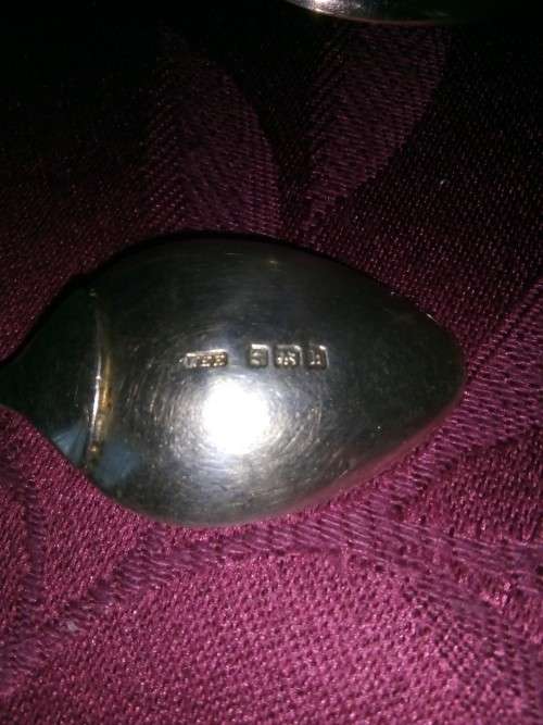 2 X SOLID SILVER SHOOTING TROPHY SPOONS - BIRMINGHAM 1904 & 1907