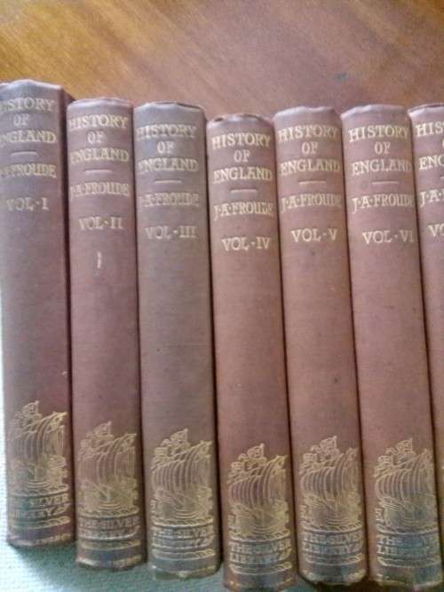 HISTORY OF ENGLAND - J.A.FROUDE - VOLUMES 1 TO 12 - PRINTED FROM 1898 TO 1906