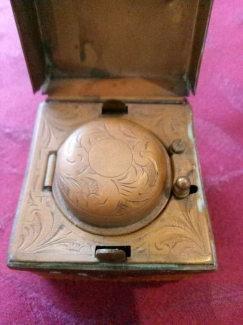 ANTIQUE TRAVELLING INKWELL